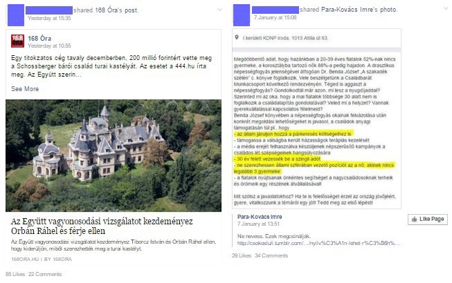 E. J. Facebook megosztásai